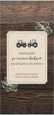 Menükarte Hochzeit "Bauernhochzeit"