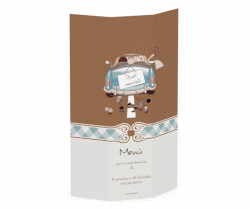 Klick: Details zu Menù matrimonio collezione Stoccarda anzeigen Menù matrimonio collezione Stoccarda DIN A4 Wickelfalz blu