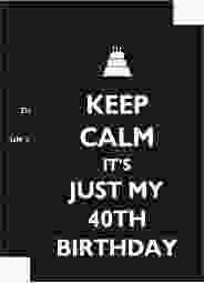 Einladung 40. Geburtstag "KeepCalm"