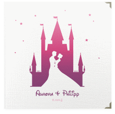 Klick: Details zu Gästebuch Selection Hochzeit "Castle" anzeigen Gästebuch Selection Hochzeit Castle Leinen-Hardcover pink