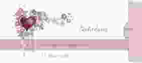 Hochzeitseinladung Triest Einsteckkarte pink