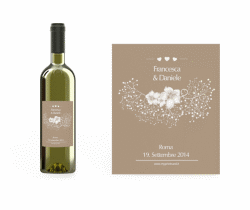 Klick: Details zu Etichette vino matrimonio collezione Pescara anzeigen Etichette vino matrimonio collezione Pescara Etikett Weinflasche 4er Set beige