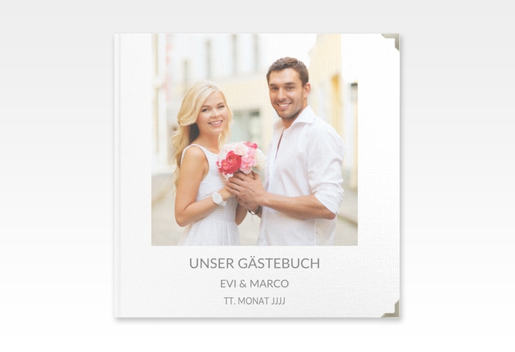 Gästebuch Selection Hochzeit Vista Leinen-Hardcover weiss