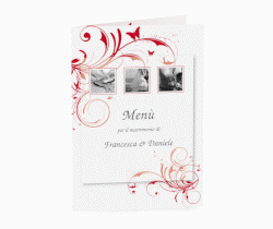 Klick: Details zu Menù matrimonio collezione Palma anzeigen Menù matrimonio collezione Palma DIN A5 geklappt marrone