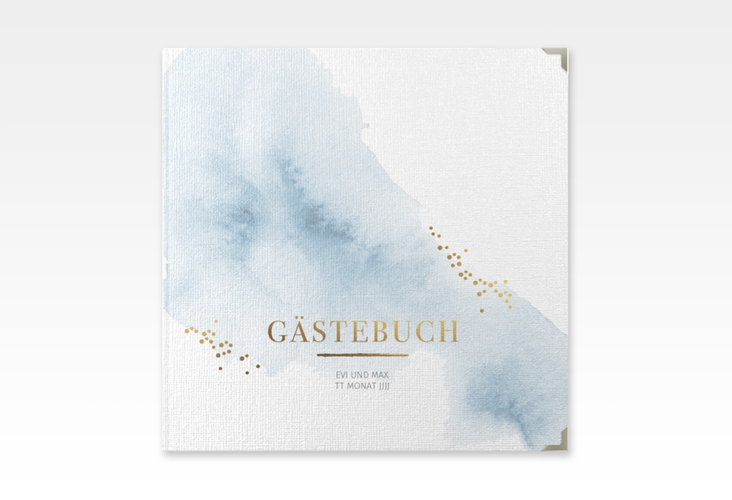 Gästebuch Selection Hochzeit Pastell Leinen-Hardcover blau
