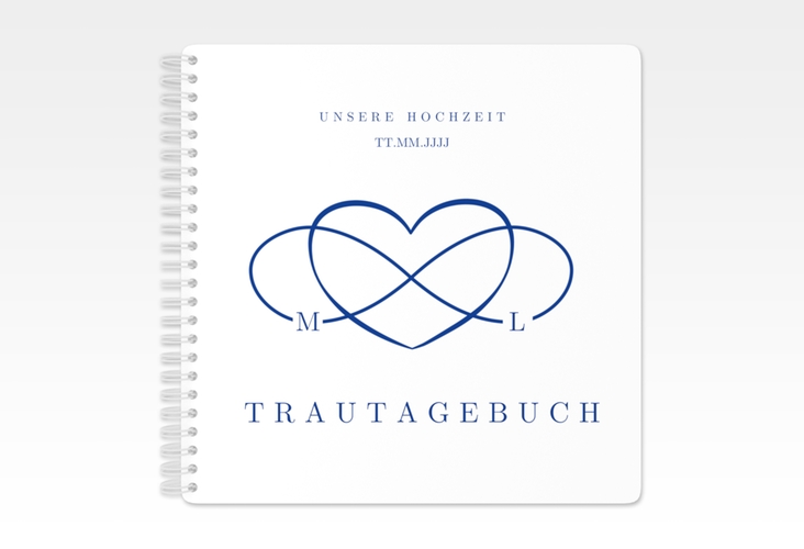 Trautagebuch Hochzeit Infinity Trautagebuch Hochzeit blau