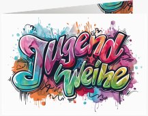 Einladungskarte Jugendweihe Stylewriting