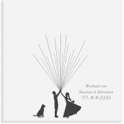 Klick: Details zu Wedding Tree Leinwand "Ballons Beatrice Dog" (bis 40 Gäste) anzeigen Wedding Tree Leinwand Ballons Beatrice Dog (bis 40 Gäste) 30 x 30 cm