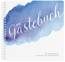 Klick: Details zu Gästebuch Geburtstag "Aquarell" anzeigen Gästebuch Geburtstag "Aquarell"