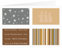 Geschäftliche Weihnachtskarte "International"