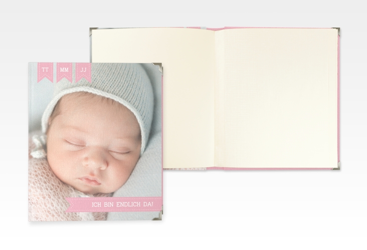 Baby Fotoalbum Kinderlachen 21 x 25 cm rosa