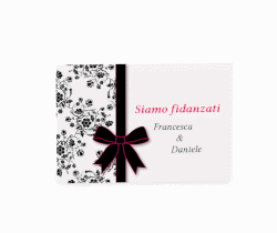 Klick: Details zu Inviti fidanzamento matrimonio collezione Bologna anzeigen Inviti fidanzamento matrimonio collezione Bologna A6 Postkarte fucsia