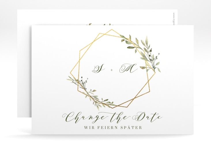 Change the Date-Karte Acacia A6 Karte quer