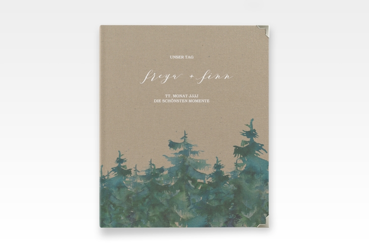 Hochzeitsalbum Evergreen 21 x 25 cm Kraftpapier