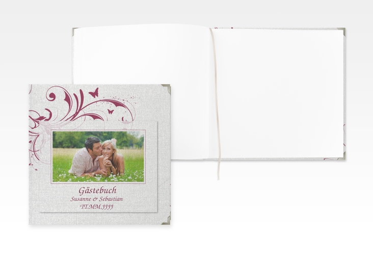 Gästebuch Selection Hochzeit Palma Leinen-Hardcover