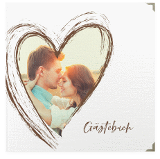 Klick: Details zu Gästebuch Selection Hochzeit "Liebe" anzeigen Gästebuch Selection Hochzeit Liebe Leinen-Hardcover braun