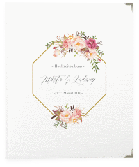 Klick: Details zu Hochzeitsalbum "Prachtvoll" anzeigen Hochzeitsalbum Prachtvoll 21 x 25 cm weiss