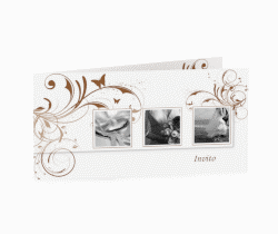 Klick: Details zu Inviti matrimonio collezione Palma anzeigen Inviti matrimonio collezione Palma DIN lang Klappkarte marrone