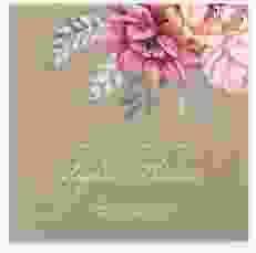 Gästebuch Selection Hochzeit Blooming Leinen-Hardcover Kraftpapier