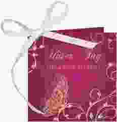 Geschenkanhänger Hochzeit "Eternity" Geschenkanhänger 10er Set pink