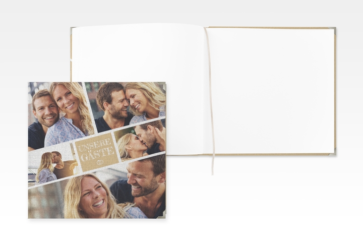 Gästebuch Selection Hochzeit Rise Leinen-Hardcover beige