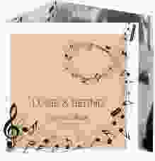 Dankeskarte Hochzeit "Melody"