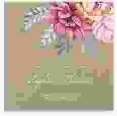 Gästebuch Selection Hochzeit Blooming Leinen-Hardcover Kraftpapier