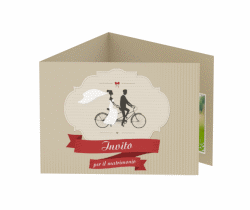 Klick: Details zu Inviti matrimonio collezione Asti anzeigen Inviti matrimonio collezione Asti A6 doppelt geklappt