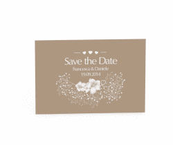 Klick: Details zu Biglietti Save the Date collezione Pescara anzeigen Biglietti Save the Date collezione Pescara A6 Postkarte beige