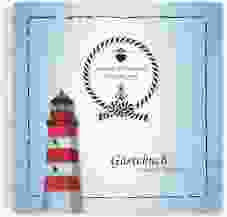 Gästebuch Hochzeit "Sylt" Ringbindung blau