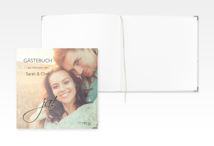 Gästebuch Selection Hochzeit Clarity Leinen-Hardcover schwarz