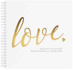 Klick: Details zu Gästebuch Hochzeit "Glam" anzeigen Gästebuch Hochzeit "Glam" Ringbindung beige