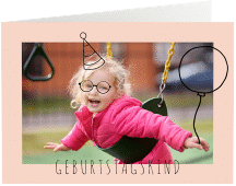 Einladungskarte Kindergeburtstag "Geburtstagskind"
