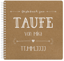 Klick: Details zu Gästebuch Taufe "Lettering" anzeigen Gästebuch Taufe "Lettering"