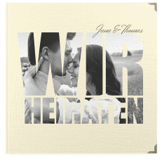 Klick: Details zu Gästebuch Selection Hochzeit "Letters" anzeigen Gästebuch Selection Hochzeit Letters Leinen-Hardcover beige