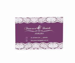 Klick: Details zu Biglietti risposta matrimonio collezione Montreux anzeigen Biglietti risposta matrimonio collezione Montreux A6 Postkarte fucsia