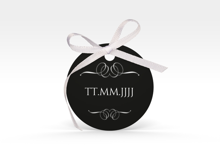 Geschenkanhänger Hochzeit Elegancy Geschenkanhänger, rund