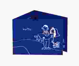 Inviti matrimonio collezione Pisa A6 Doppel-Klappkarte blu