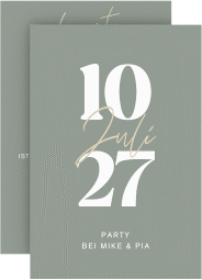 Einladungskarte Partytag