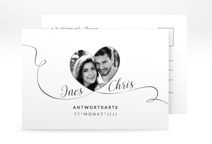 Antwortkarte Hochzeit "Dolce" DIN A6 Postkarte