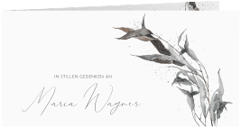 Klick: Details zu Danksagungskarte Trauer "Gray Leaves" anzeigen Danksagungskarte Trauer "Gray Leaves"