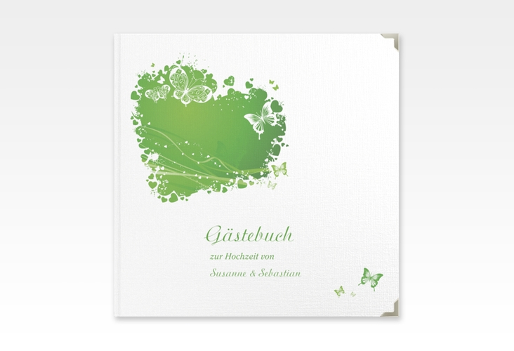 Gästebuch Selection Hochzeit Mailand Leinen-Hardcover gruen