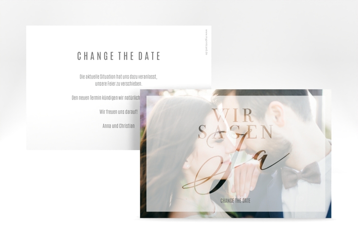 Change the Date-Karte Amazing A6 Karte quer