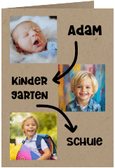 Einschulungskarte "Next Step"