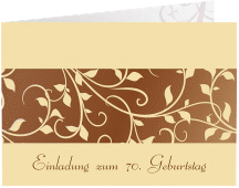 Einladung 70. Geburtstag "Hermann/Hermine"