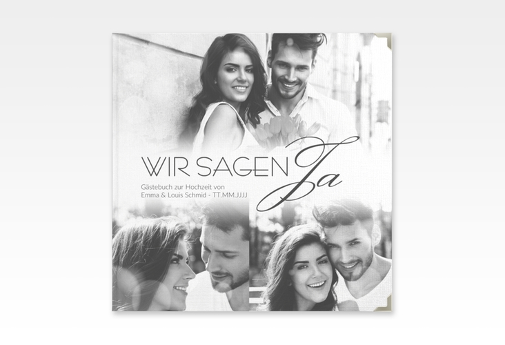 Gästebuch Selection Hochzeit Bokeh Leinen-Hardcover weiss