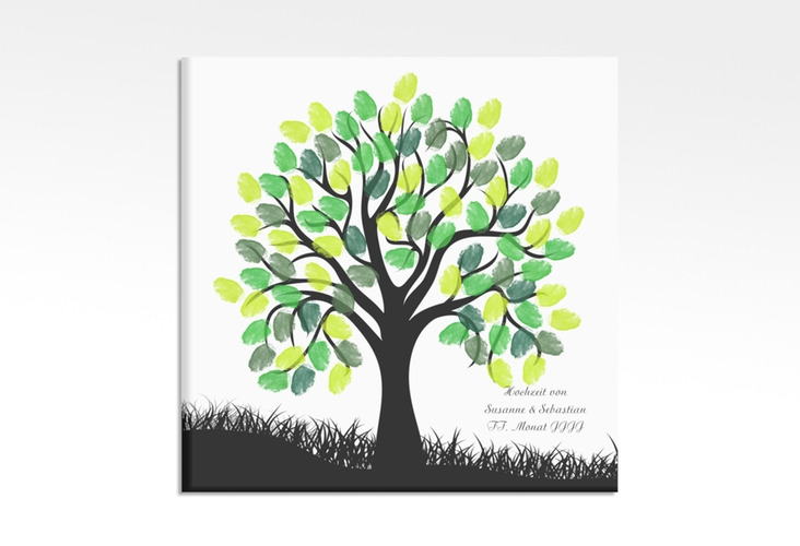 Wedding Tree Leinwand Hochzeitsbaum Henry (bis 80 Gäste) 30 x 30 cm