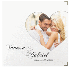 Klick: Details zu Gästebuch Selection Hochzeit "Sweetheart" anzeigen Gästebuch Selection Hochzeit Sweetheart Leinen-Hardcover weiss