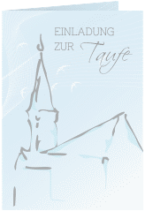 Taufeinladung "Church"