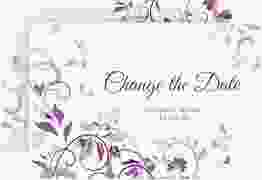 Change the Date-Karte "Lilly" DIN A6 quer lila